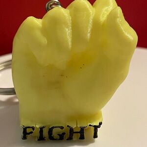 Trump fight fist keychain